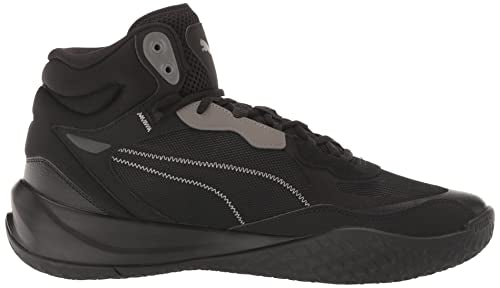 PUMA Mens Playmaker Pro Mid Basketball, PUMA Mens black, 10