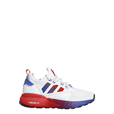 adidas ZX 2K Boost Shoes Kids', White, Size 5.5