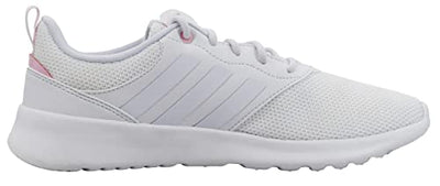 adidas Women's QT Racer 2.0 Running Shoe White/White/Clear Pink 6 M US