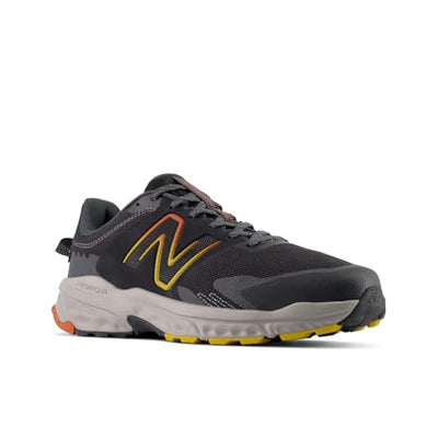 New Balance Men's Fresh Foam 510 V6 Trail Running Shoe, Black/Shadow Grey/Cayenne, 14 X-Wide