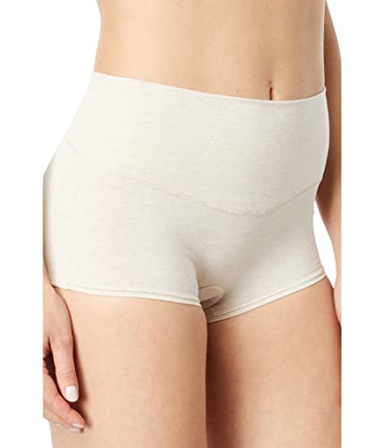 SPANX Shapewear for Women Shaping Cotton Control Brief Heather Oatmeal 1X - Regular