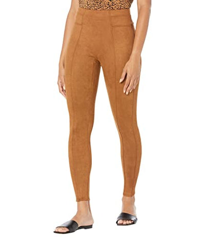 SPANX Faux Suede Leggings Rich Caramel SM - Regular 27