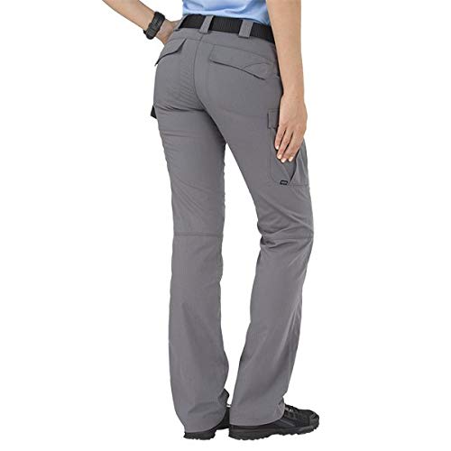 5.11 Tactical Women's Stryke Covert Cargo Pants, Stretchable, Gusseted Construction, Style 64386 2 Long Khaki