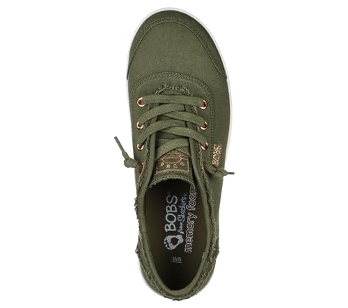 Skechers Women's Bobs B Cute Sneaker, Olive, 8