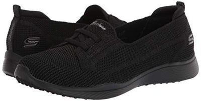 Skechers Women's Microburst 2.0 - Irresistable Sneaker, Black, 9.5