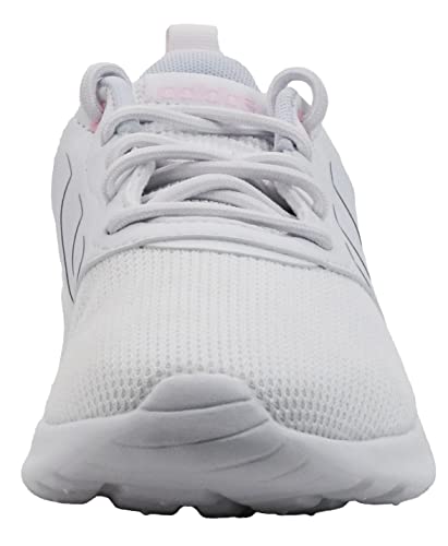 adidas Women's QT Racer 2.0 Running Shoe White/White/Clear Pink 6 M US