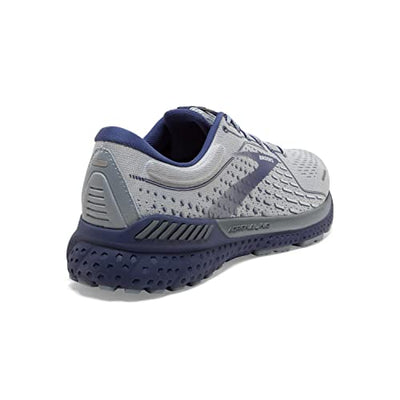 Brooks Men's Adrenaline GTS 21 Running Shoe - Grey/Tradewinds/Deep Cobalt - 14