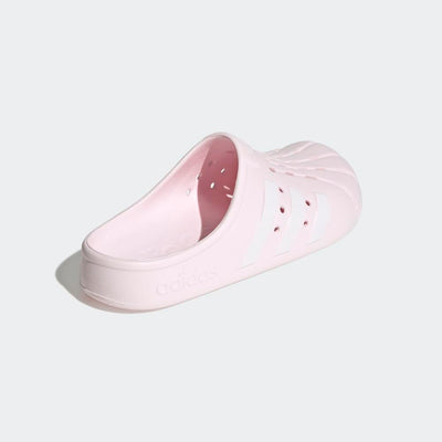 adidas Unisex Adilette Clog Slide Sandal, Almost Pink/White/Almost Pink, 13 Women/12 Men