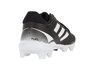 adidas Women's Purehustle 2 MD Baseball Shoe, Black/White/White, 7.5