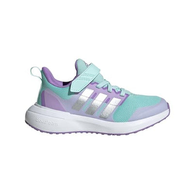 adidas Girl's Fortarun 2.0 Elastic Lace (Little Kid/Big Kid) Semi Flash Aqua/Silver Metallic/Orchid Fusion 12 Little Kid M