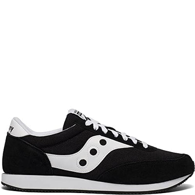 Saucony Men's Hornet Sneaker, Black/White, 9 Medium