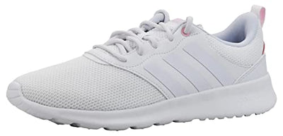 adidas Women's QT Racer 2.0 Running Shoe White/White/Clear Pink 6 M US