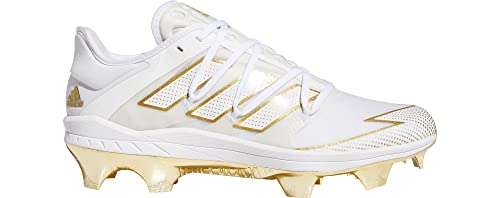 adidas Afterburner 7 Gold EG7611 White-Gold Men's Baseball Cleats 9.5 US