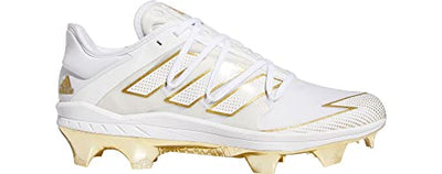 adidas Afterburner 7 Gold EG7611 White-Gold Men's Baseball Cleats 9.5 US