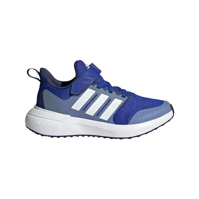 adidas Fortarun 2.0 Running Shoe, Lucid Blue/White/Blue Fusion (Elastic), 3.5 US Unisex Little Kid