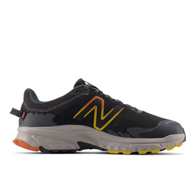 New Balance Men's Fresh Foam 510 V6 Trail Running Shoe, Black/Shadow Grey/Cayenne, 14 X-Wide