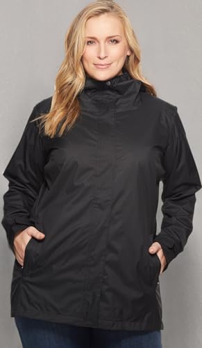 Columbia Women's Plus Size Splash A Little II Jacket, Black, 3X