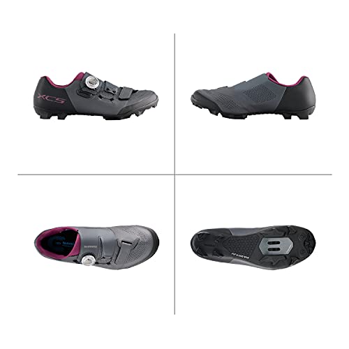 SHIMANO SH-XC502W High-Performance Women’s XC Cycling Shoe, Gray, 7.5-8