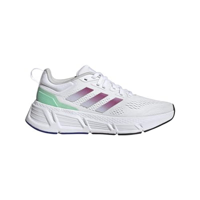 adidas Women's Questar Sneaker, White/Lucid Fuchsia/Silver Dawn, 8