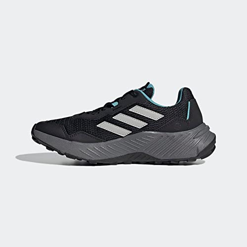 adidas Women's Tracefinder Trail Running Sneakers, Core Black - Grey Two - Mint Ton, 7.5