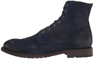 Frye Men's Bowery Lace Up Combat Boot, Jazz Blue, 12