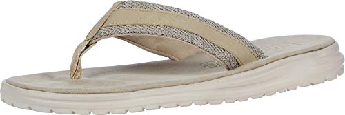 Hey Dude Men's Sami Sox Beige Size 10 | Men’s Footwear | Men’s Slip On Sandals | Comfortable & Light-Weight