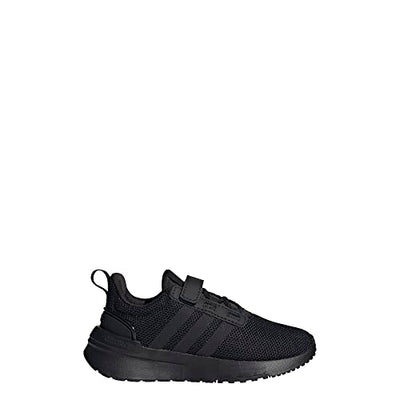 adidas Racer TR21 Running Shoe, Black/Black/Carbon (Cross Strap), 11 US Unisex Little Kid