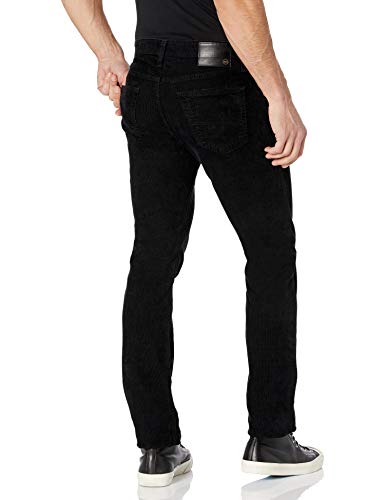 AG Jeans Men's Matchbox Slim Straight Leg Corduroy Pant, True Black, 28W X 34L