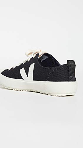 Veja Women's Nova Sneakers, Black/Pierre, 5 Medium US