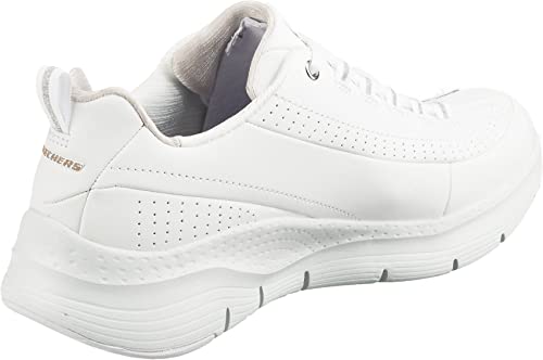 Skechers Women's Sneaker, White, 8.5