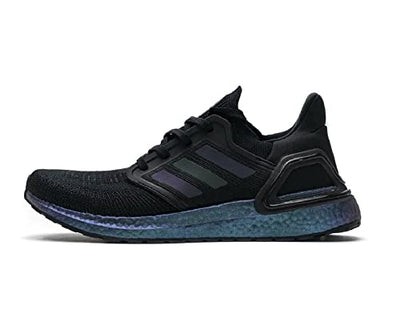 adidas Mens Ultraboost 20 Running Shoe, Core Black/Core Black/Signal Cyan, 10.5 M US