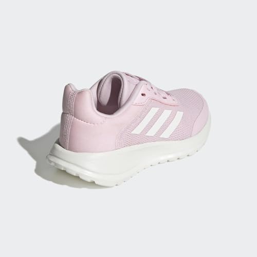 adidas Tensor Run 2.0 Shoe, Clear Pink/Chalk White/Clear Pink (Lace-Up), 6 US Unisex Big Kid