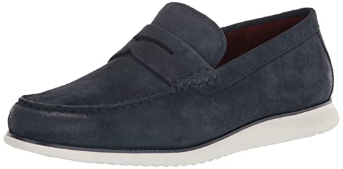 Cole Haan Men's 2.Zerogrand Penny Loafer, Navy Ink, 11