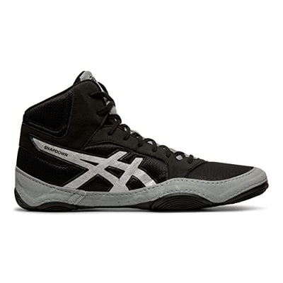 ASICS Men's Snapdown 2 Wrestling Shoes, Black/Silver, 6 W US