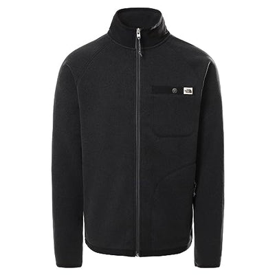 THE NORTH FACE Gordon Lyons Full Zip Mens Fleece TNF Black Heather Sz XL