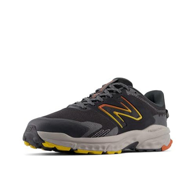 New Balance Men's Fresh Foam 510 V6 Trail Running Shoe, Black/Shadow Grey/Cayenne, 14 X-Wide