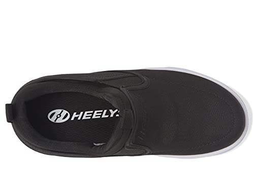 HEELYS J3t Wheeled Heel Shoe, Black/White, 7 US Unisex Little Kid