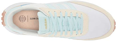 adidas Women's 70s Running Shoes, FTWR White/Almost Blue/Off White, 7.5