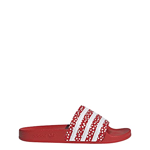 adidas Adilette Footwear White/Vivid Red/Footwear White 5 B (M)