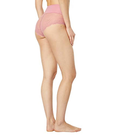 SPANX Shapewear For Women Undie-Tectable Lace Hi-Hipster Panty Ballet Rouge Cross-Dye XS