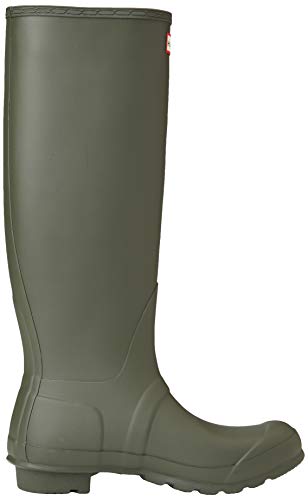 Hunter WFT1000RGL Women's Original Tall Gloss Rain Boots, Dark Olive, 5 B(M) US Women