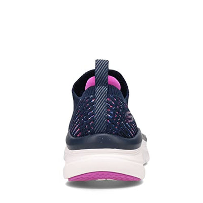 Skechers Women's D'LUX Walker Star Stunner Sneaker, Navy, 7