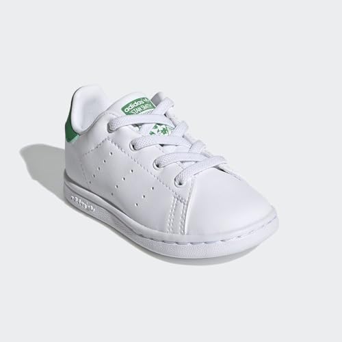 adidas Kids Stan Smith (End Plastic Waste) Sneaker, Cloud White/White/Green, 4 US Unisex Toddler