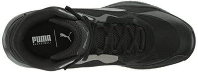 PUMA Mens Playmaker Pro Mid Basketball, PUMA Mens black, 10