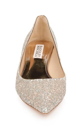 Badgley Mischka Madison II Wide-Width Glitter Kitten Heel