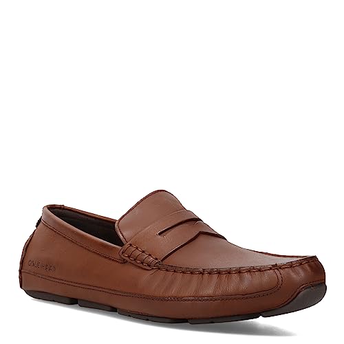 Cole Haan Men's Wyatt Penny Driver Driving Style Loafer, Dark Coffee, 11