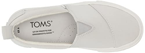 TOMS Boy's Alpargata Fenix Slip-On Sneaker, Lunar Grey, 2 Big Kid