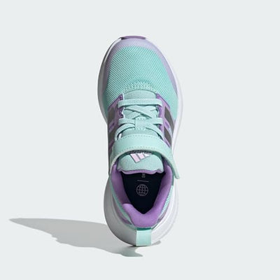 adidas Girl's Fortarun 2.0 Elastic Lace (Little Kid/Big Kid) Semi Flash Aqua/Silver Metallic/Orchid Fusion 12 Little Kid M