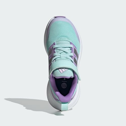 adidas Girl's Fortarun 2.0 Elastic Lace (Little Kid/Big Kid) Semi Flash Aqua/Silver Metallic/Orchid Fusion 12.5 Little Kid M