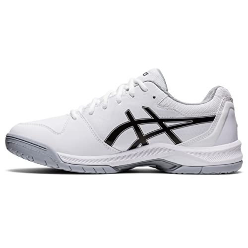 ASICS Men's Gel-Dedicate 7 Tennis Shoes, 7, White/Black